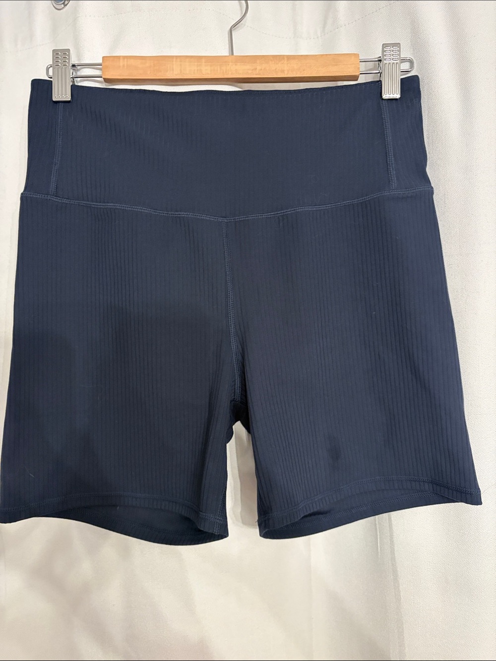 Balance Collection Ribbed Navy Bike Shorts